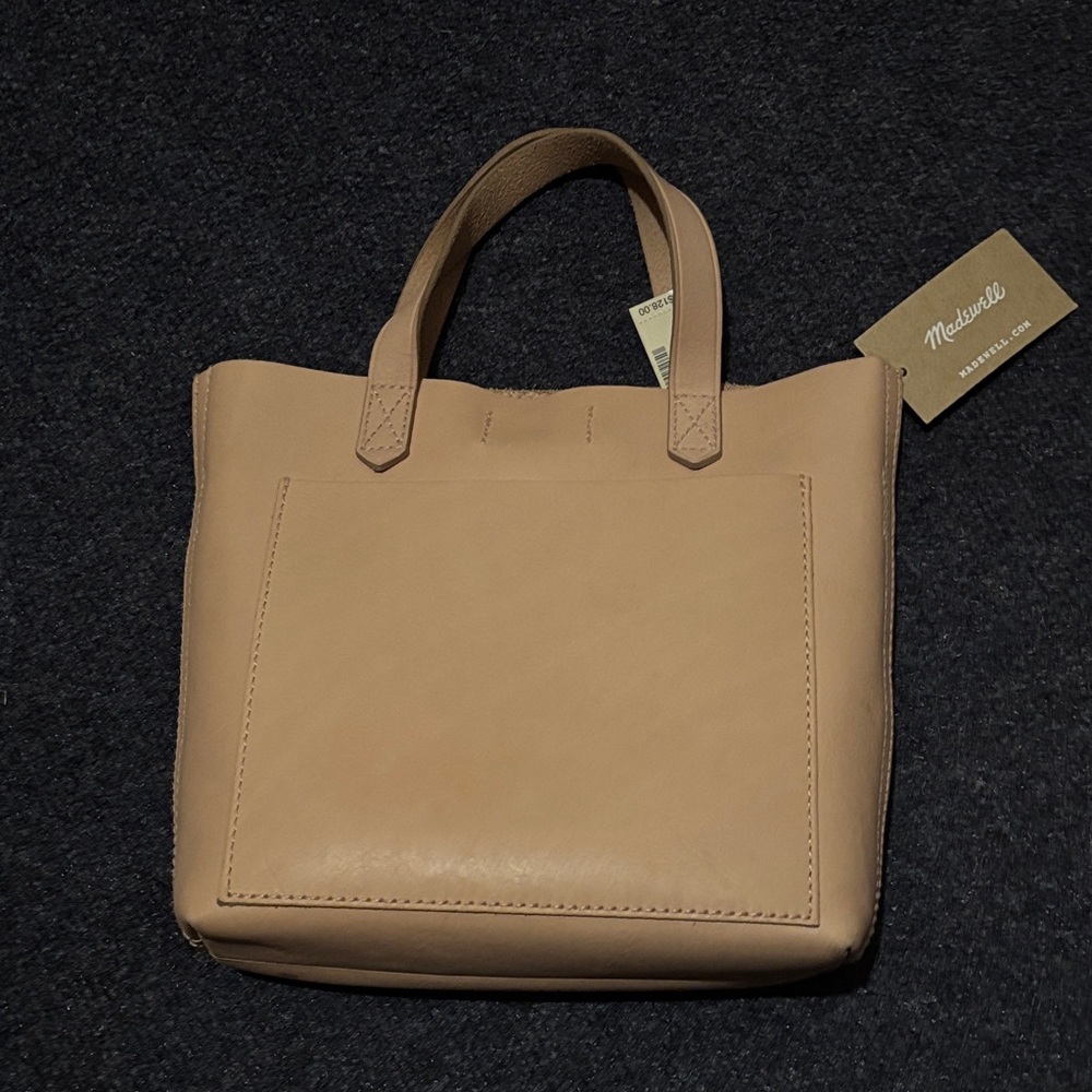 Madewell Tan Leather Tote Bag